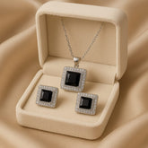 Zircon Locket Set-61 (Black)